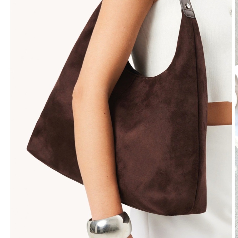 Faux Brown Suede Women's Bag